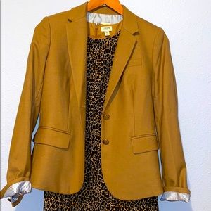 Leopard print J. Crew dress